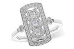 Allison Kaufman Diamond Ring in 14K White Gold, 0.40 ctw (D5853)