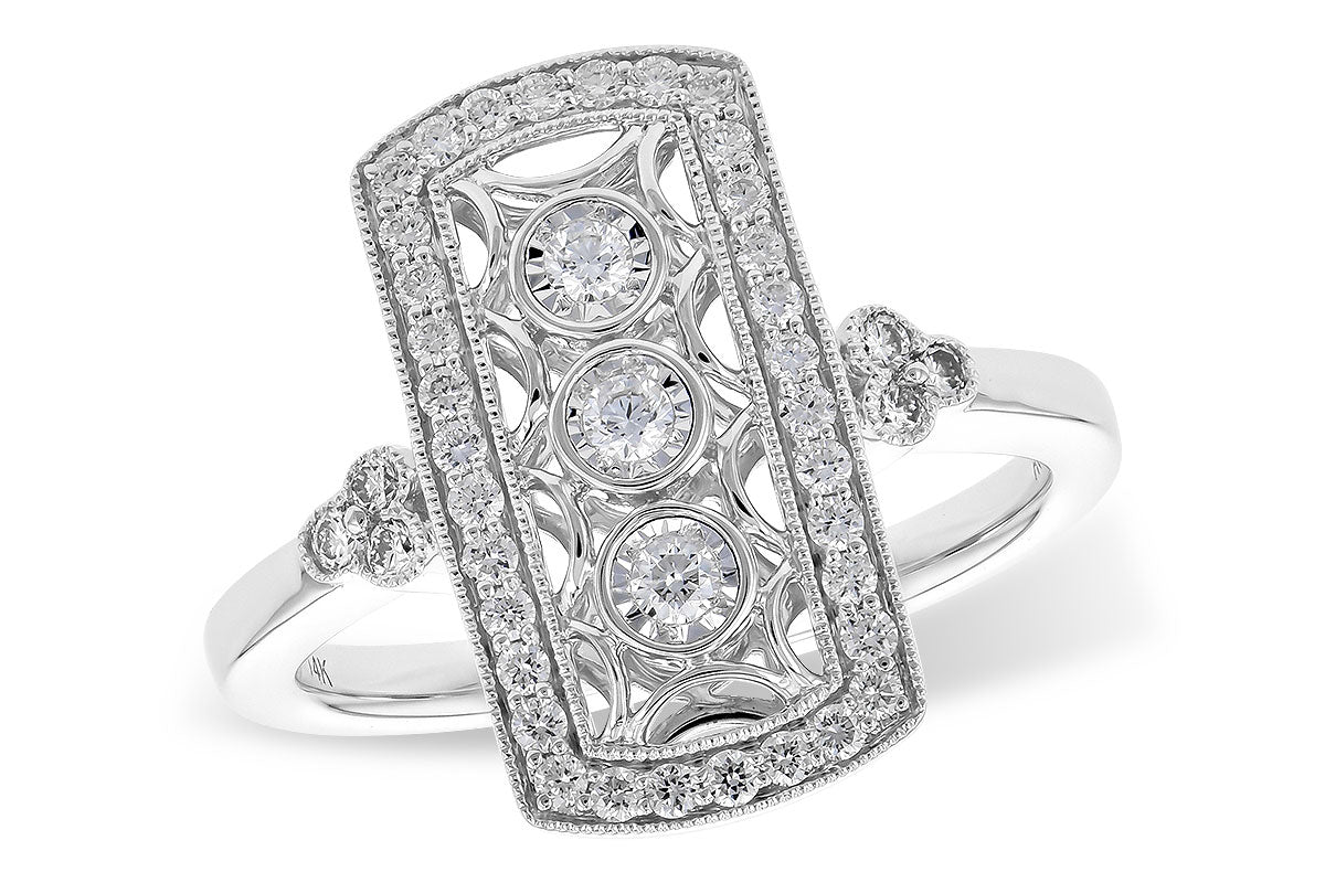 Allison Kaufman Diamond Ring in 14K White Gold, 0.40 ctw (D5853)
