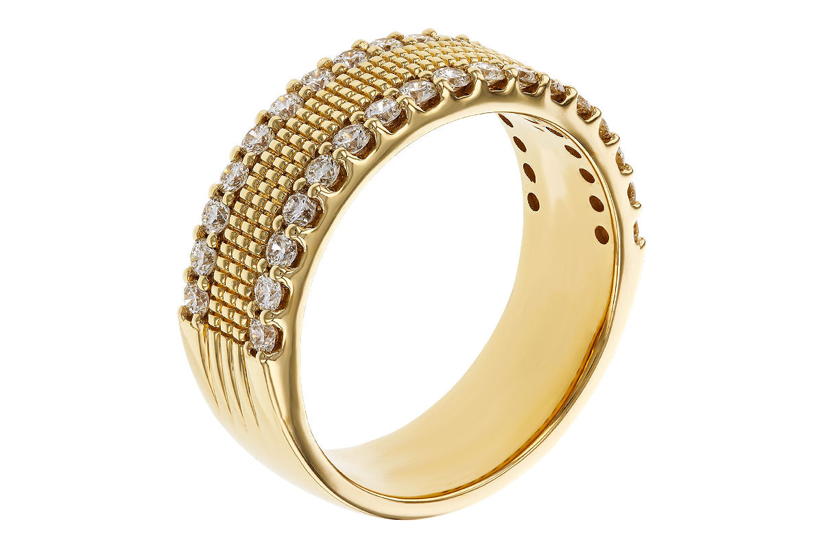 Allison Kaufman Diamond Wedding Band in 14K Yellow Gold, 0.70 ctw, alternate view