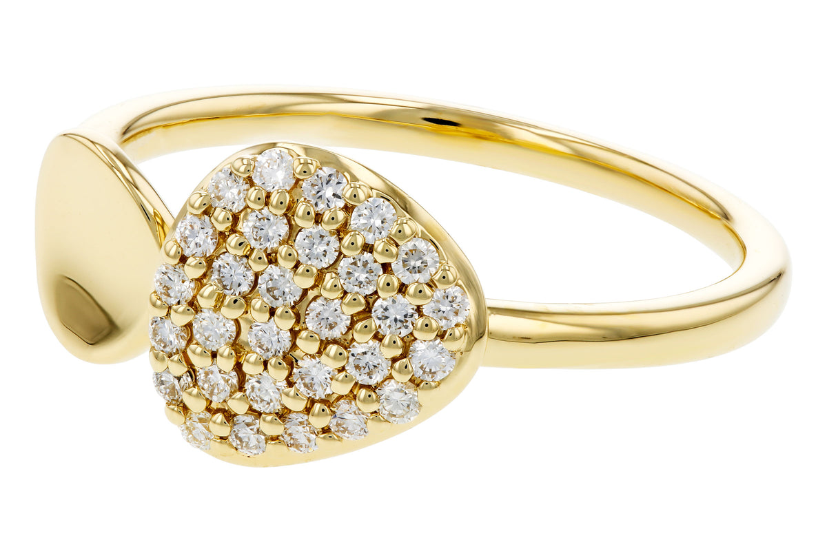 Allison Kaufman Diamond Ring in 14K Yellow Gold, 0.23 ctw, alternate view