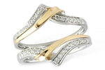 Allison Kaufman Diamond Ring Guard in 14K Two-Tone Gold, 0.23 ctw (W2194)