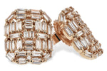 Allison Kaufman Baguette Diamond Earrings in 14K Rose Gold, 0.75 ctw