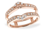 Allison Kaufman Diamond Ring Guard in 14K Rose Gold, 0.28 ctw (W1738)
