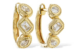 Allison Kaufman Fancy-Cut Diamond Earrings in 14K Yellow Gold, 0.42 ctw (E2374)