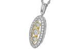 Allison Kaufman Diamond Necklace in 14K Two-Tone Gold, 0.34 ctw (N8209), alternate view