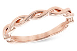 Allison Kaufman Wedding Band in 14K Rose Gold (W2413)