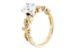Allison Kaufman Diamond Engagement Ring Semi-Mount in 14K Yellow Gold, 0.14 ctw (L7757), alternate view