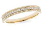 Allison Kaufman Diamond Wedding Band in 14K Yellow Gold, 0.14 ctw (W2543)