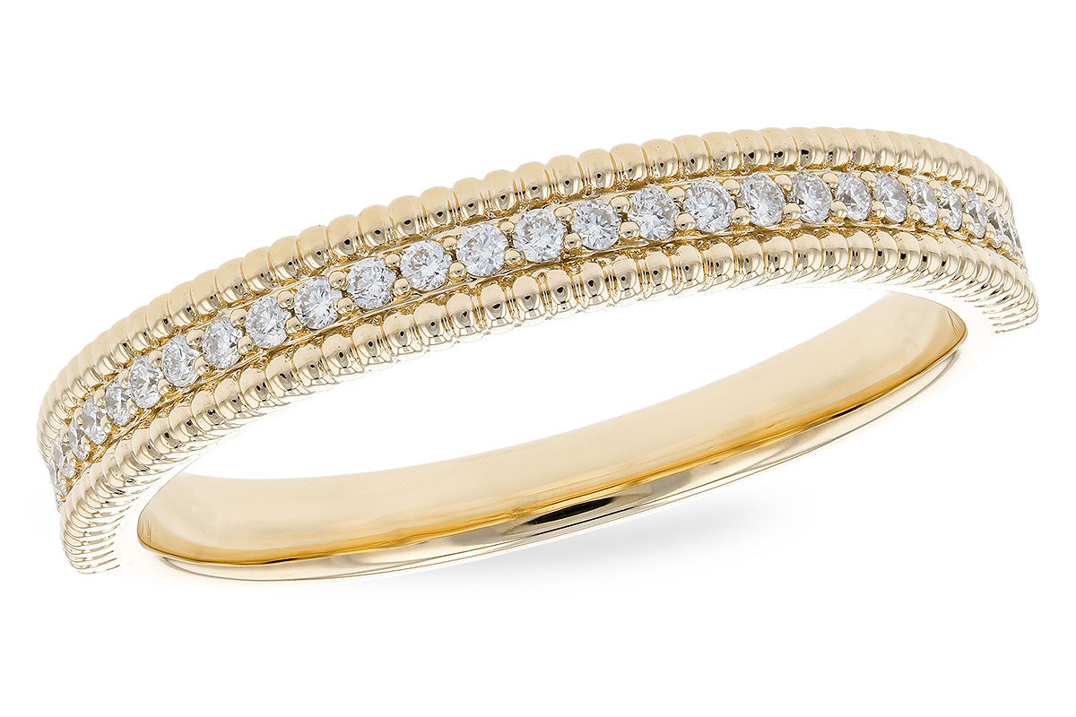 Allison Kaufman Diamond Wedding Band in 14K Yellow Gold, 0.14 ctw (W2543)