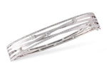 Allison Kaufman Diamond Bangle Bracelet in 14K White Gold, 0.91 ctw