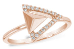 Allison Kaufman Diamond Ring in 14K Rose Gold, 0.11 ctw