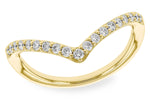 Allison Kaufman Diamond Wedding Band in 14K Yellow Gold, 0.25 ctw (W2544)