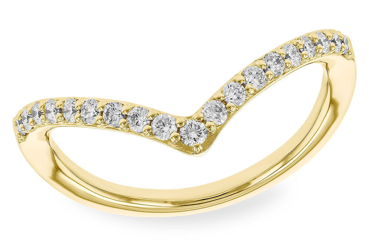 Allison Kaufman Diamond Wedding Band in 14K Yellow Gold, 0.25 ctw (W2544)