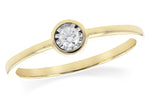 Allison Kaufman Diamond Ring in 14K Yellow Gold, 0.08 ctw (DR60-08)