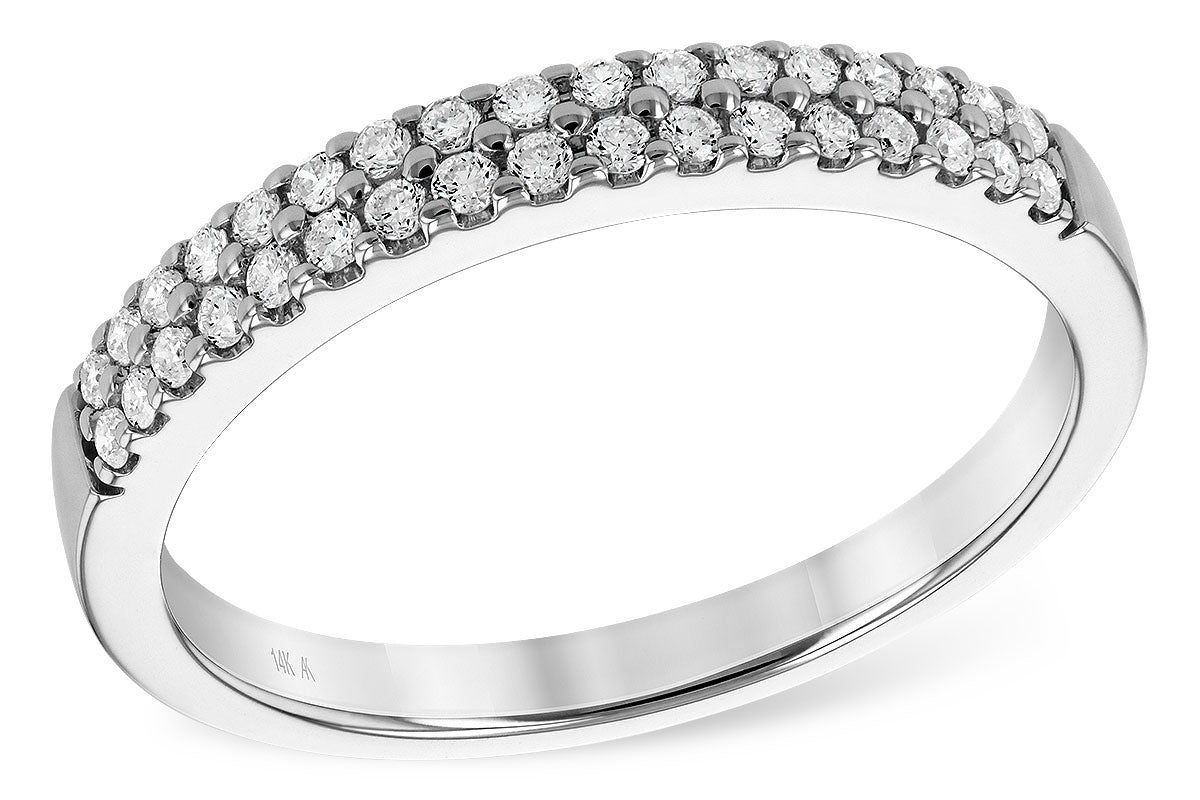 Allison Kaufman Diamond Wedding Band in 14K White Gold, 0.25 ctw (WR121-25)