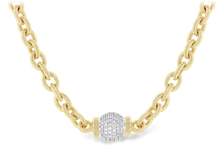Allison Kaufman Diamond Necklace in 14K Yellow & White Gold, 1.27 ctw