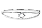 Allison Kaufman Diamond Bangle Bracelet in 14K White Gold, 0.50 ctw (B1254)