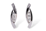 Allison Kaufman Diamond Earrings in 14K White Gold, 0.27 ctw