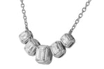 Allison Kaufman Fancy-Cut Diamond Necklace in 14K White Gold, 0.87 ctw, alternate view