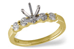 Allison Kaufman Diamond Engagement Ring Semi-Mount in 14K Yellow Gold, 0.40 ctw (LR125-40)