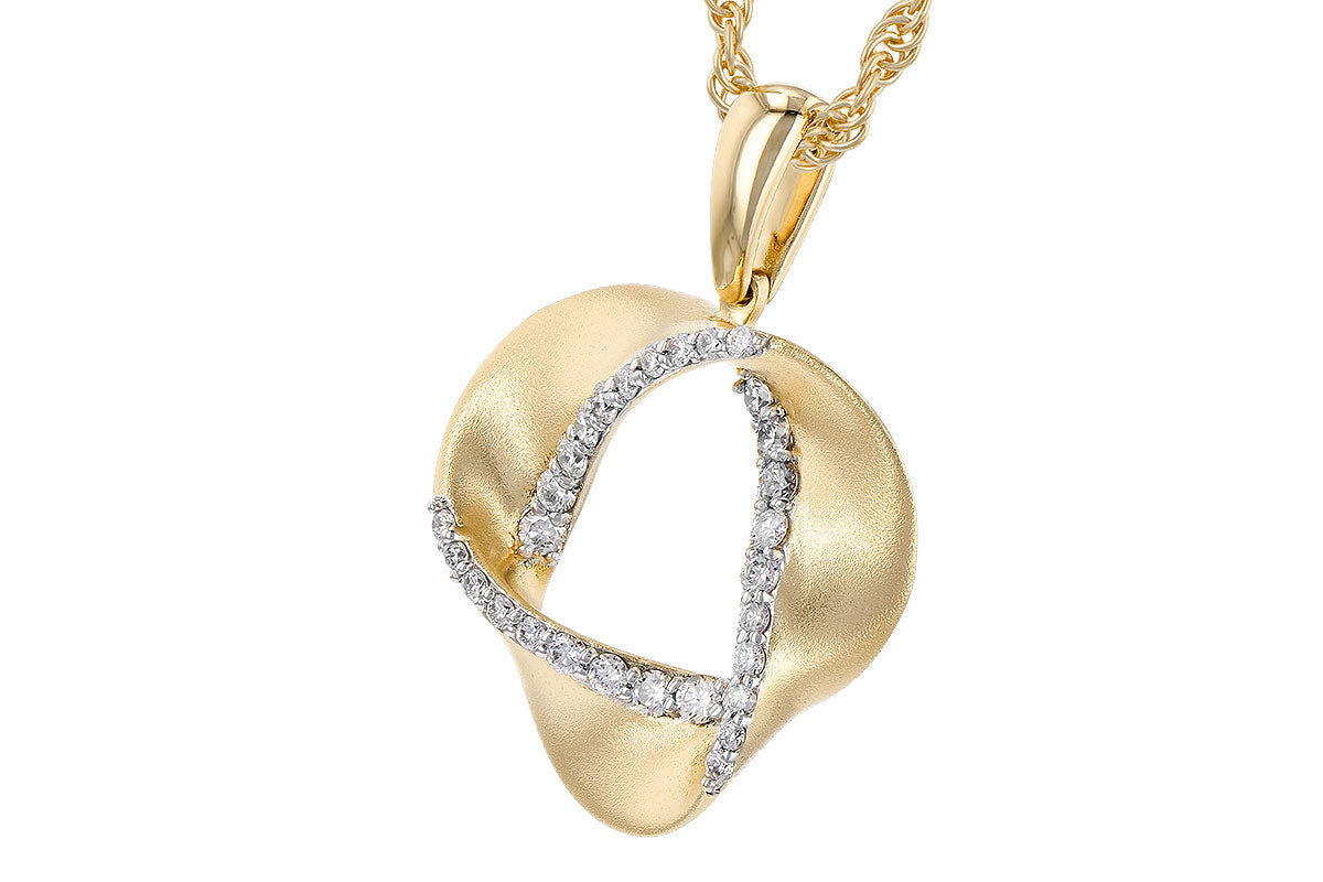 Allison Kaufman Diamond Necklace in 14K Yellow Gold, 0.20 ctw (N8340), alternate view