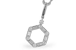 Allison Kaufman Baguette Diamond Necklace in 14K White Gold, 0.35 ctw