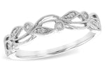 Allison Kaufman Diamond Wedding Band in 14K White Gold, 0.06 ctw (W2362)