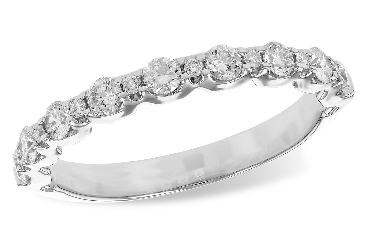 Allison Kaufman Diamond Wedding Band in 14K White Gold, 0.50 ctw (W2573)