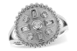 Allison Kaufman Baguette Diamond Ring in 14K White Gold, 0.19 ctw