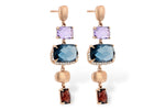Allison Kaufman Multi-Gemstone & Diamond Earrings in 14K Rose Gold, 9.25 ctw