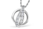 Allison Kaufman Diamond Necklace in 14K White Gold, 0.25 ctw (N8233)