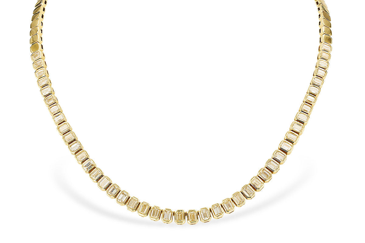 Allison Kaufman Fancy-Cut Diamond Necklace in 14K Yellow Gold, 8.25 ctw