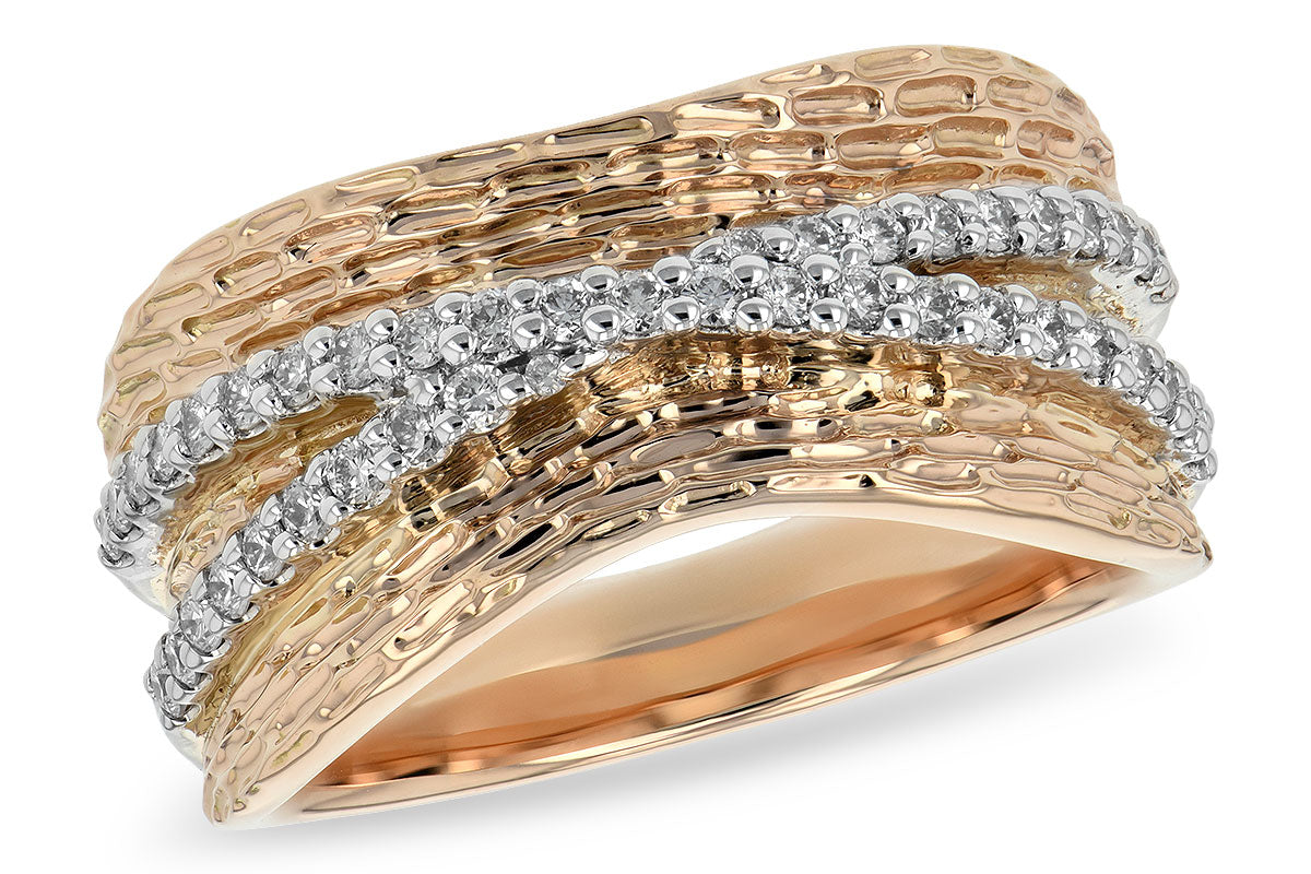 Allison Kaufman Diamond Wedding Band in 14K Yellow & White Gold, 0.40 ctw