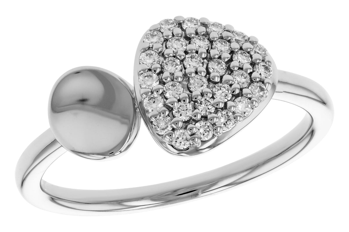 Allison Kaufman Diamond Ring in 14K White Gold, 0.23 ctw