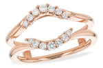 Allison Kaufman Diamond Ring Guard in 14K Rose Gold, 0.24 ctw (W2153)