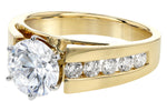 Allison Kaufman Diamond Engagement Ring Semi-Mount in 14K Yellow Gold, 0.76 ctw, alternate view