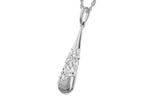 Allison Kaufman Baguette Diamond Necklace in 14K White Gold, 0.14 ctw (N8439), alternate view