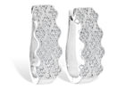 Allison Kaufman Diamond Earrings in 14K White Gold, 0.55 ctw