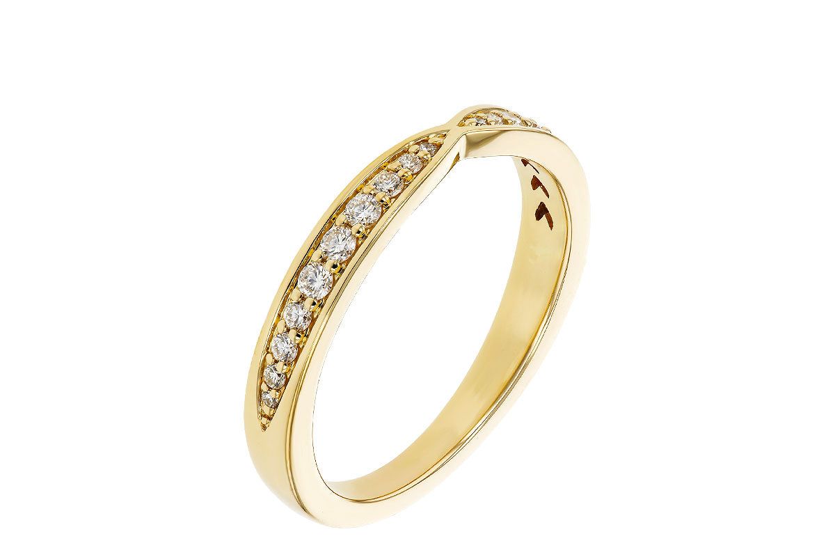 Allison Kaufman Diamond Band Enhancer in 14K Yellow Gold, 0.25 ctw (W2722), alternate view
