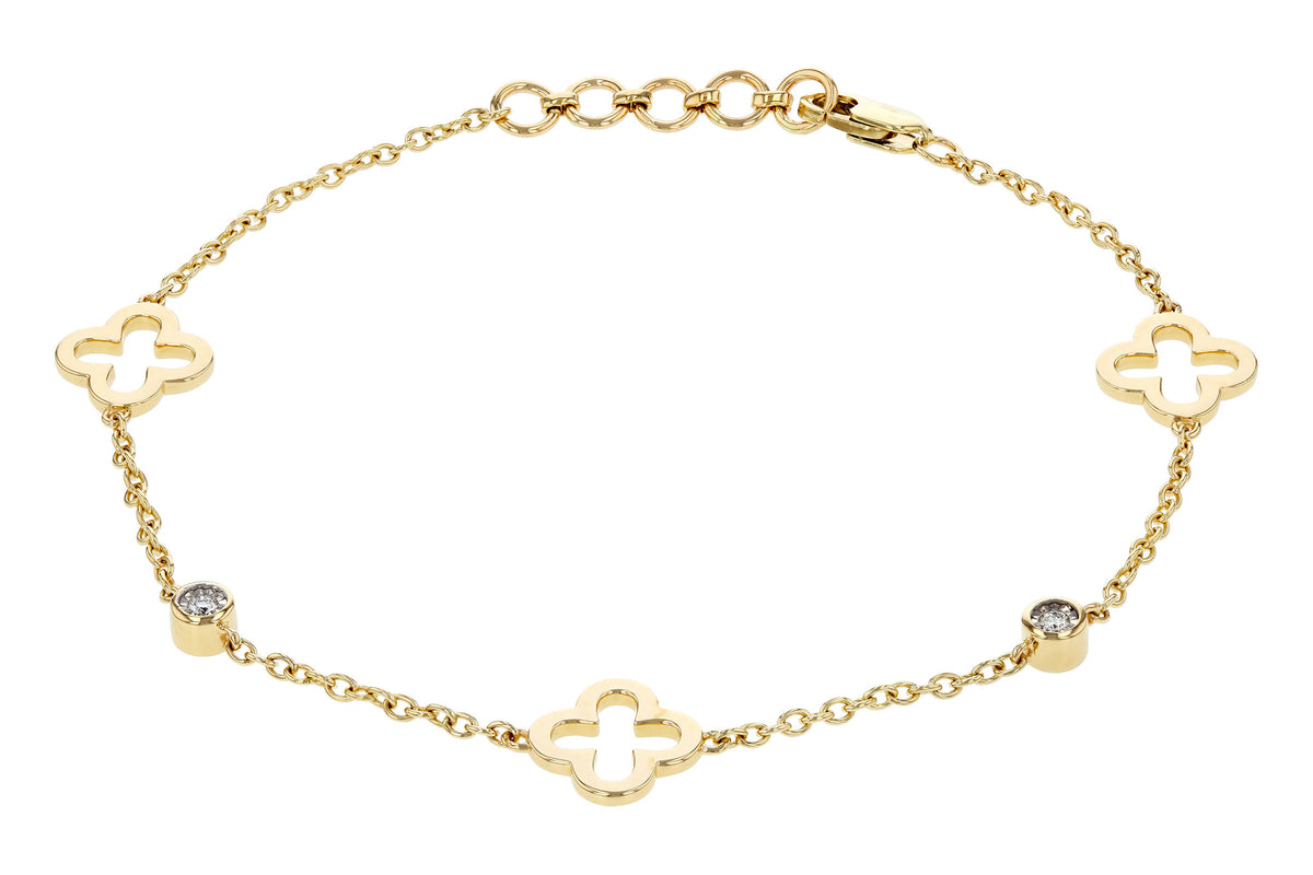 Allison Kaufman Diamond Bracelet in 14K Yellow Gold, 0.06 ctw