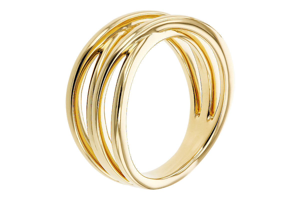 Allison Kaufman Wedding Band in 14K Yellow Gold (W2678), alternate view