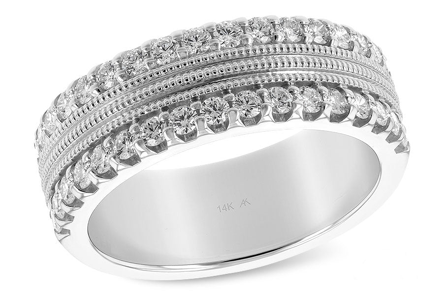 Allison Kaufman Diamond Wedding Band in 14K White Gold, 0.68 ctw