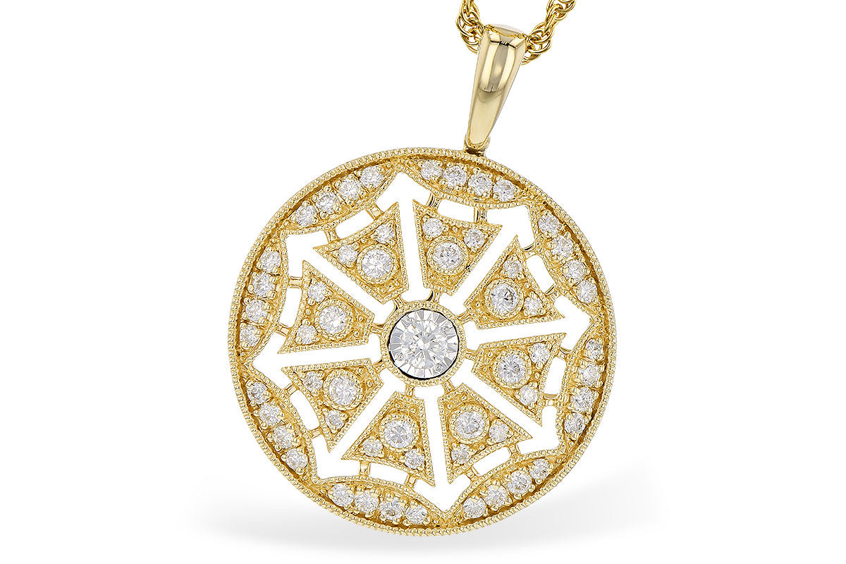 Allison Kaufman Diamond Necklace in 14K Yellow Gold, 0.38 ctw (N8347)