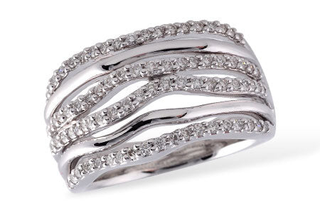 Allison Kaufman Diamond Wedding Band in 14K White Gold, 0.50 ctw (W1950)