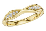 Allison Kaufman Diamond Wedding Band in 14K Yellow Gold, 0.12 ctw (W2711)