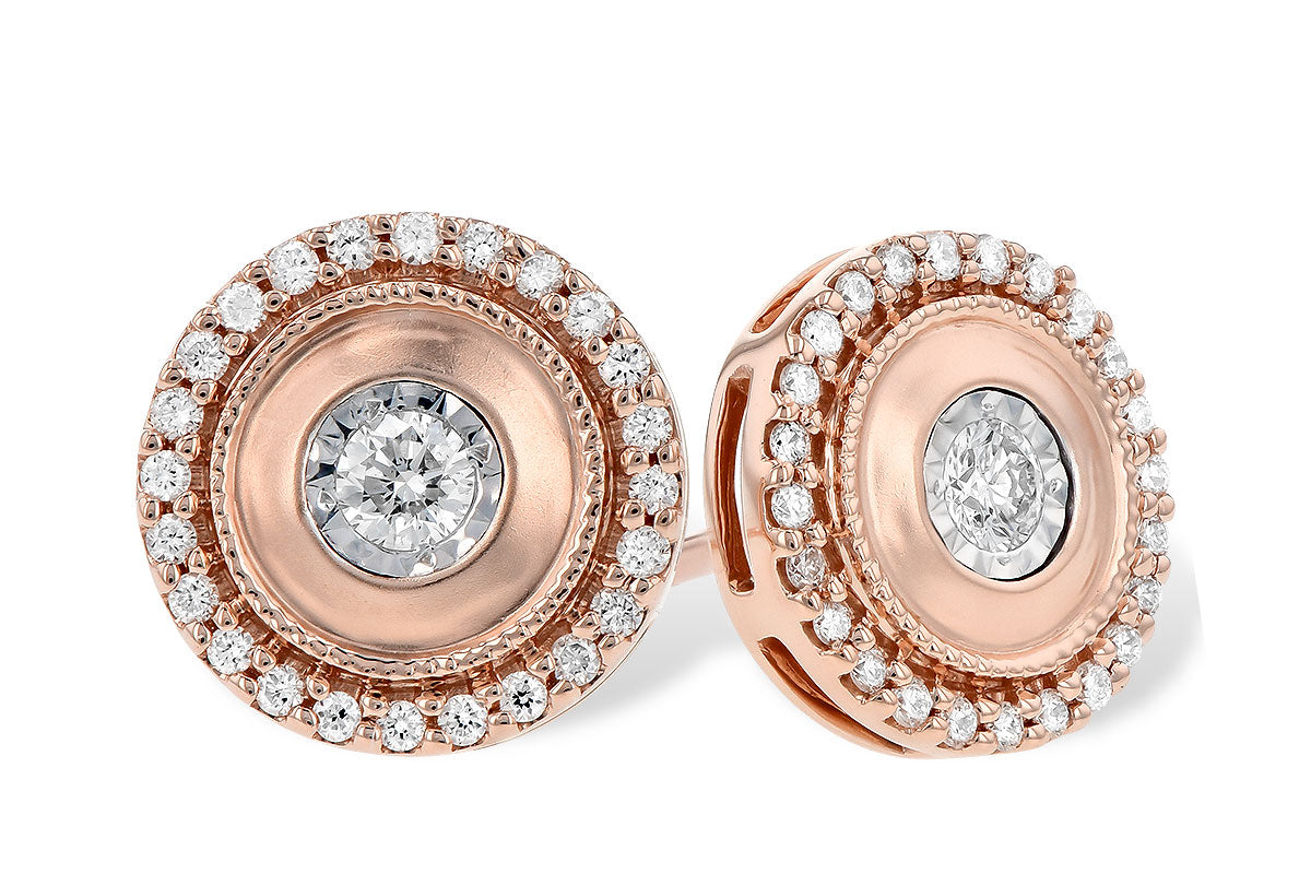 Allison Kaufman Diamond Earrings in 14K Rose Gold, 0.30 ctw