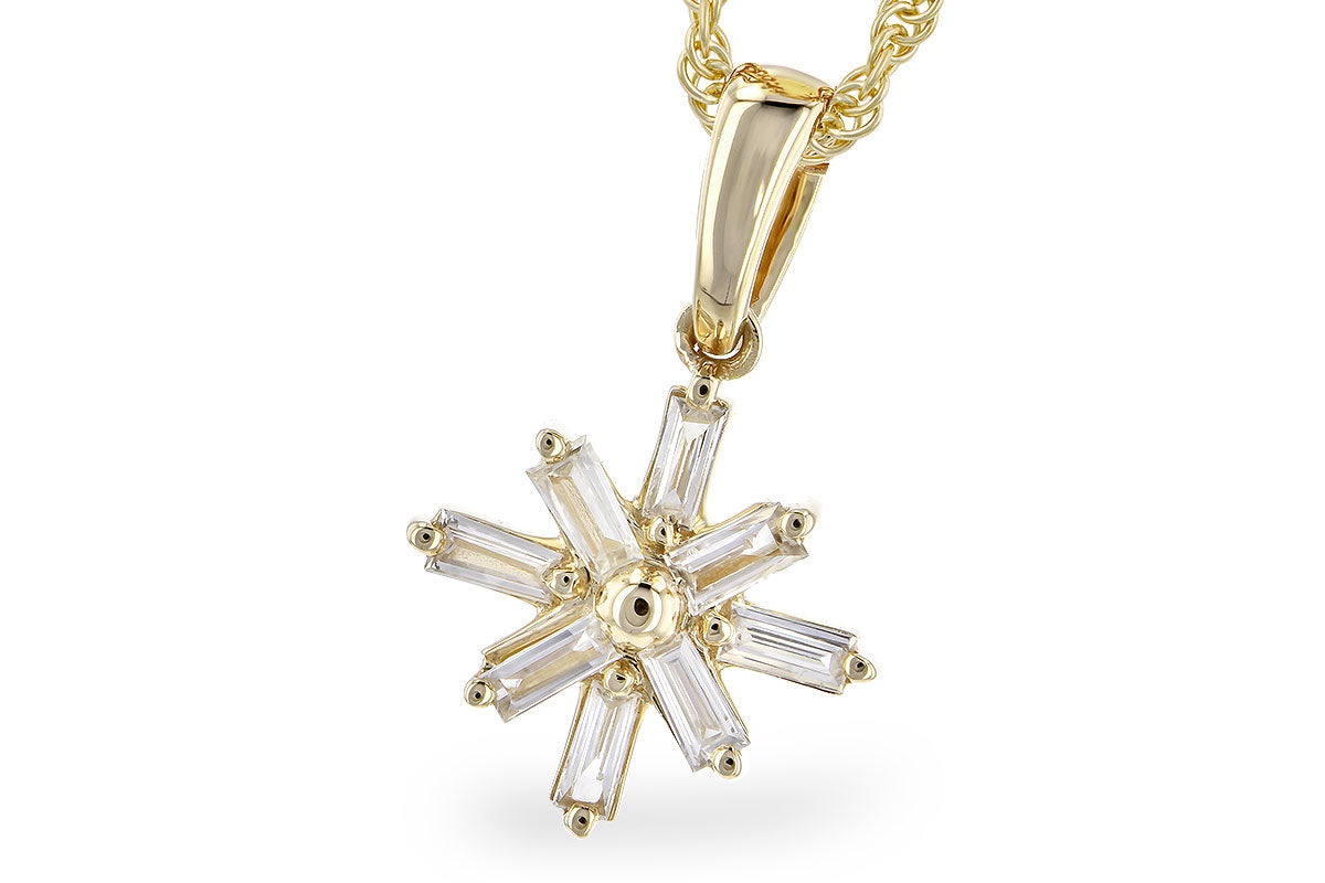 Allison Kaufman Diamond Necklace in 14K Yellow Gold, 0.14 ctw (N8273)