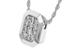 Allison Kaufman Diamond Necklace in 14K White Gold, 0.25 ctw (N8710), alternate view