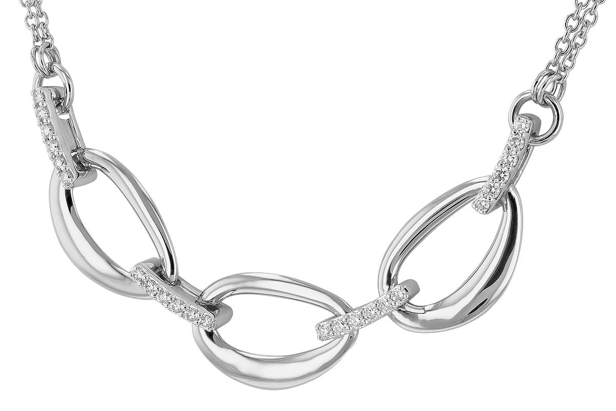Allison Kaufman Diamond Necklace in 14K White Gold, 0.25 ctw (N8560), alternate view