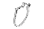Allison Kaufman Diamond Wedding Band in 14K White Gold, 0.10 ctw, alternate view